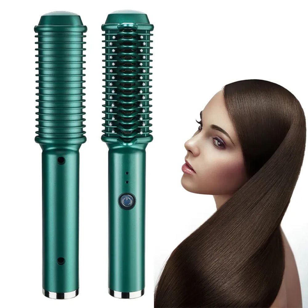 Dual - Purpose Electric Hair Comb for Curling & Straightening - New Beginnings