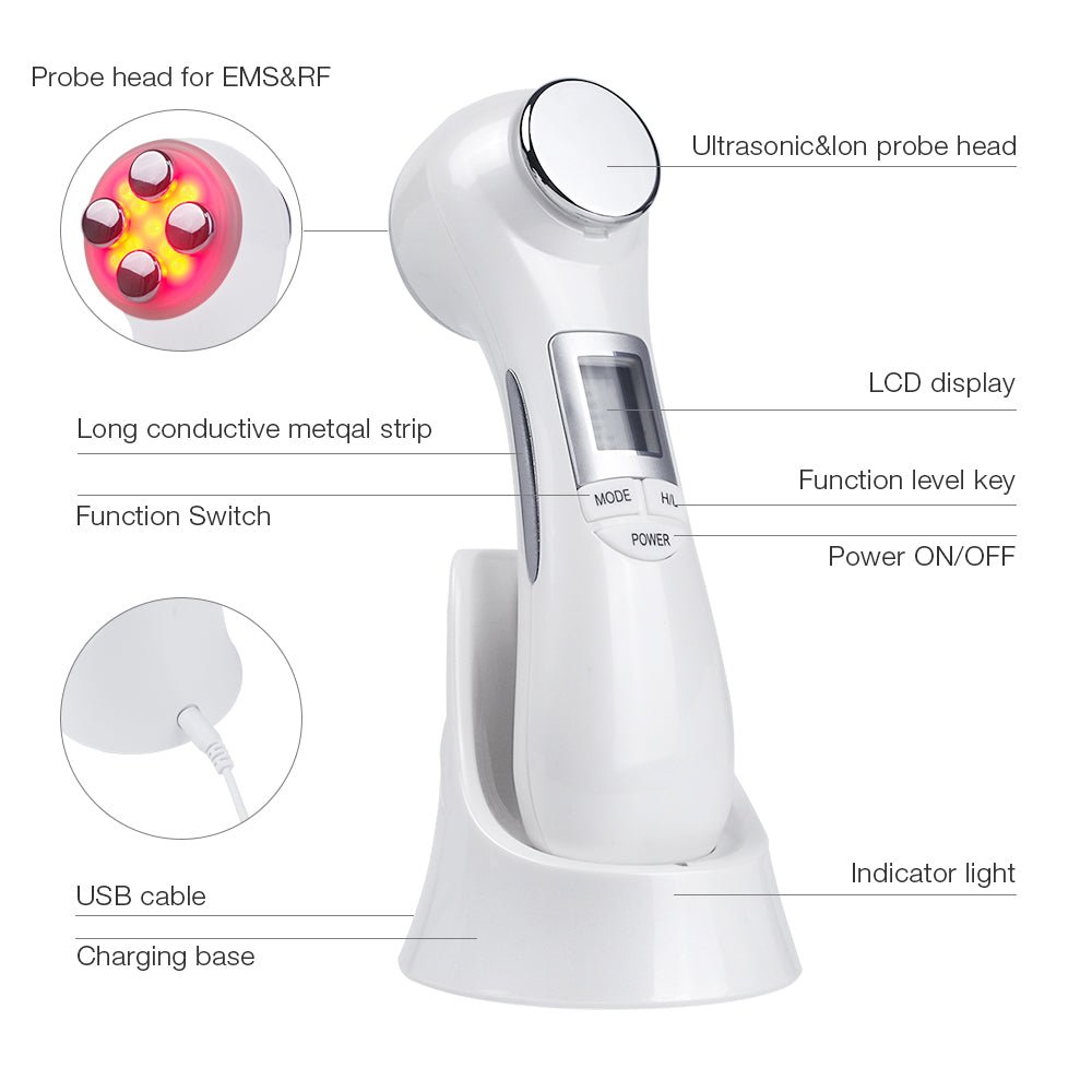 6 - in - 1 LED Skin Massage Beauty Device - New Beginnings