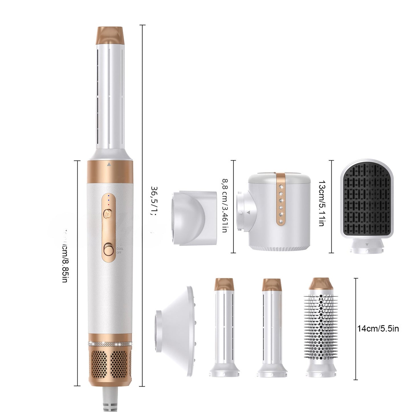 7 - in - 1 High - Speed Hot Air Brush for Styling - New Beginnings