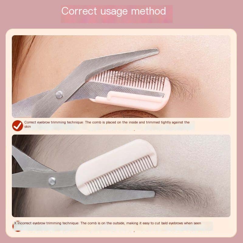 Eyebrow Scissors with Comb for Beginners and Makeup - New Beginnings
