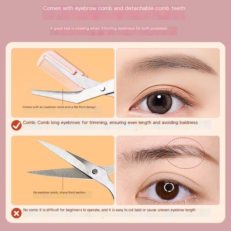 Eyebrow Scissors with Comb for Beginners and Makeup - New Beginnings