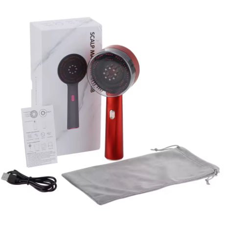Hair Oiling Red Light Scalp Massager (One Set) - New Beginnings