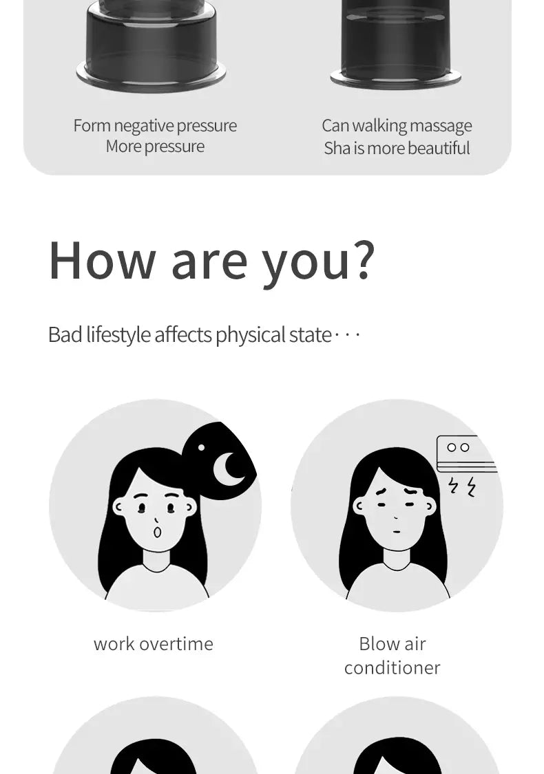 Portable Electric Cupping Massager with Red Light (2 Cups) - New Beginnings