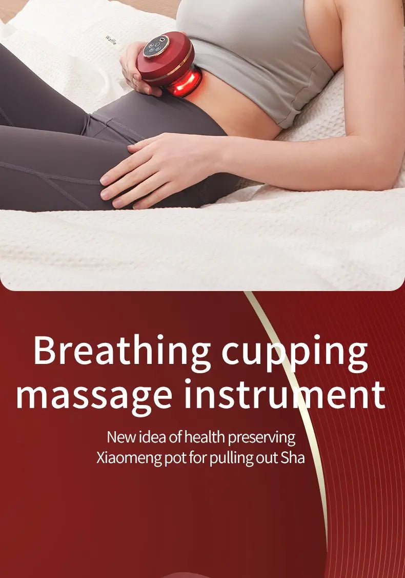 Portable Electric Cupping Massager with Red Light (2 Cups) - New Beginnings