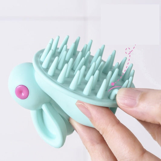 Soft Rubber Shampoo Brush for Kids' Scalp Massage - New Beginnings