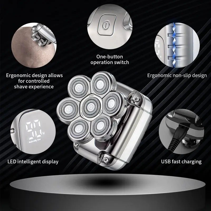 Waterproof Rechargeable Bald Head Shaver for Men - New Beginnings